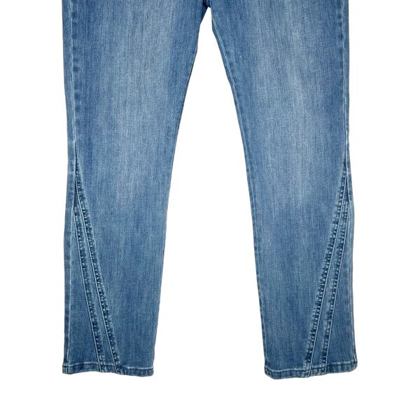 SOFT SURROUNDINGS Straight Leg Ankle Jeans High Rise Medium Wash Denim Size 12 - Picture 3 of 9